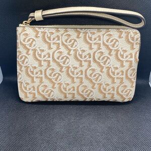 🤎COACH🤎Corner Zip Wristlet with Coach Monogram Print/Dust Bag Included/NWT
